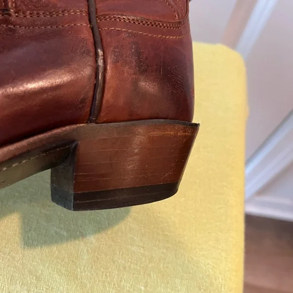 Lucchese Rich Brown Western Boots. Size 7.5 - Picture 10 of 14